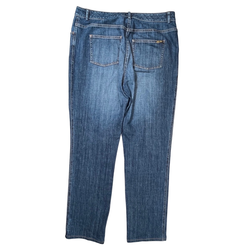 St‎ John Sport Jeans Womens 10 Blue Straight Leg Medium Wash Mid Rise Denim - Picture 3 of 8